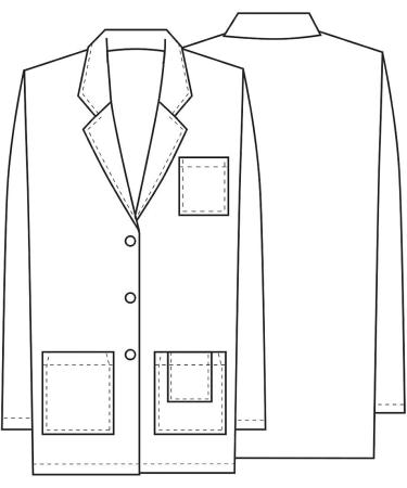 Cherokee Professionals Women's Scrubs Lab Coat 32 346 Small White - Stylish and Functional Lab Coat for Healthcare Professionals - Buy Online on GoSupps.com