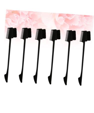 6pcs Multi-Purpose Eyebrow Brush Set Smooth Eyelash Comb Spoolie & Pink Hair Claw Clips for Men & Women Makeup - Buy Online on GoSupps.com