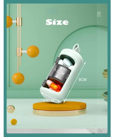 3 Compartments Portable Pill Box - Travel-Friendly Waterproof Daily Organizer for Medicine & Supplements (White - Buy Online on GoSupps.com