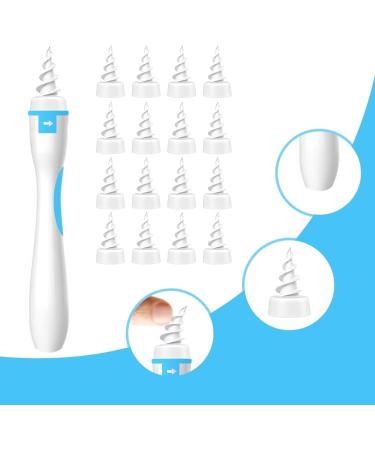 AdwoA Earwax Removal Kit - Safe Spiral Ear Cleaner with 16 Soft Tips - Buy Online on GoSupps.com