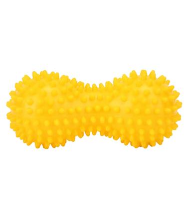 PVC sting massage ball yoga sting ball fascia of muscle-hand plantar relaxation ball peanut massage ball muscle massage ball exercise foot vault-wearer to relieve back and (yellow)