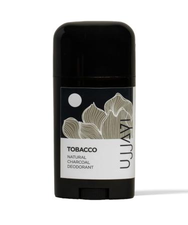Ujjayi Natural Deodorant with Activated Charcoal | Deodorant for Men and Women | Aluminum-Free Paraben-Free Sulfate-Free Vegan Gluten-Free Cruelty-Free Handmade (Tobacco)