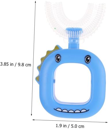 Minkissy 4-Piece U-Shaped Silicone Toothbrush Set for Kids Portable Cleaning Tools with Fun Caricature Design | Perfect Children's Oral Care Accessories - Buy Online on GoSupps.com