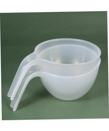 2pi ces Bol Simple Plastique Transparent Blanc Bol M langeur Sauce De Cuisson Pour Micro-ondes De Service Pour Salades Et Ap ritifs - Buy Online on GoSupps.com
