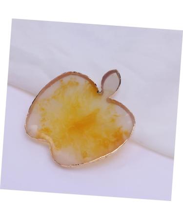 DOITOOL 1pc Artist Mixing Palette Cosmetic Mixing Tools Makeup Palette Nail Nail Art Nail Polish Mixing Drawing Color Dish Resin Nail Art Color Mix for Nail Art Agate 9*8.6cm Yellow - Buy Online on GoSupps.com