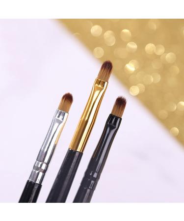 MAGICLULU Lip Brush Applicator Set - 4pcs Portable Makeup Brushes for Lipstick & Gloss - Oblique Head Lip Applicators for Flawless Application - Buy Online on GoSupps.com