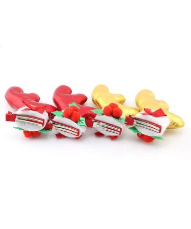 Minkissy Antler Hair Clips - 2pcs Christmas Reindeer Hairpins for Women & Girls - Cute Holiday Accessories - Buy Online on GoSupps.com
