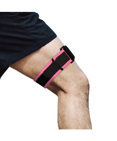 supregear IT Band Strap Adjustable Iliotibial Knee Thigh Hip & ITB Syndrome Compression Wrap Support Breathable Patellar Tendonitis and Osgood Schlatters Stabilizer Brace for Men and Women Pink - Buy Online on GoSupps.com