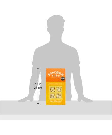 Popcorn Shed Say Cheese! Gourmet Popcorn 60g Gift Box - Gluten Free, Vegetarian, Sugar Free Movie Night Snack - Yellow Cheese Flavor - 55g (Pack of 1) - Buy Online on GoSupps.com