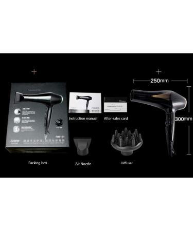 2200W Professional Hair Dryer with Air Nozzle Diffuser Powerful Hairdryer Fast Drying Blow Hair-Dryer AC Motor 2 Speed and 3 Heat Cold Shot Button Light Quiet Fast Drying for Women Men Small Gift - Buy Online on GoSupps.com