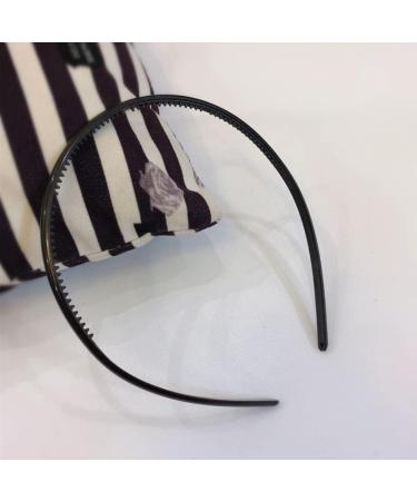 2 Pcs Thin DIY Plastic Headbands with Teeth - 6mm Width - Buy Online on GoSupps.com