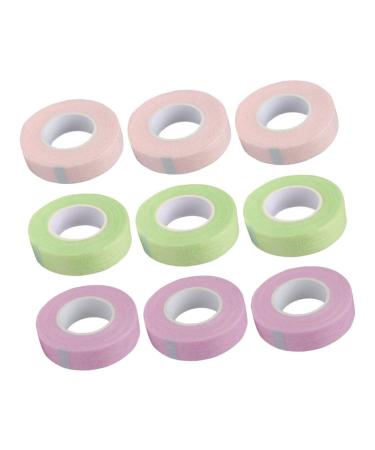 Healeved 9 Rolls Lash Tape Lash Extension Tape Eye Skin Tape Nonwovens Eyelash Tape Eyelashes Stickers Eyelash Adhesive Tapes Protective Agent Non-woven Fabric For Women