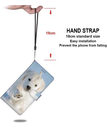 Miago Flip PU Leather Case for Xiaomi Poco X3 NFC - Colorful Pattern Wallet Cover with Card Compartments & Stand - Snow Dog Design - Buy Online on GoSupps.com