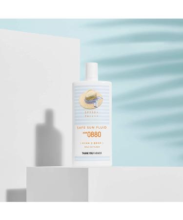 Buy THANKYOU FARMER Safe Sun Fluid AGE 0880 SPF50+ PA++++ (100ml) - Protect Your Skin with Top-Rated Sun Protection | International Shipping Available - Buy Online on GoSupps.com