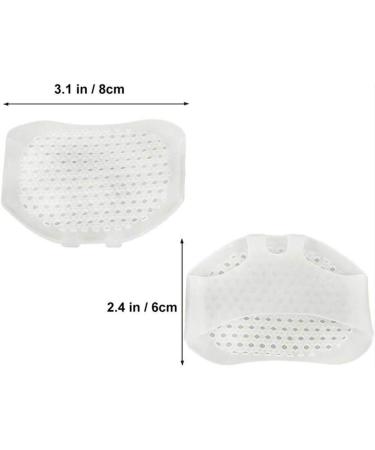 Silicone Honeycomb Forefoot Cushion - 5 Pairs of Soft Gel Breathable Foot Pads for Pain Relief - Skin Color Football Pads - Buy Online on GoSupps.com