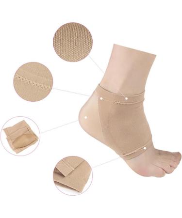 MAGICLULU 2 Pairs Gel Heel Socks Anti-Crack Men and Women Protector - Buy Online on GoSupps.com