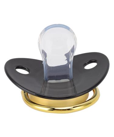 Bling Pacifier Set with Chain Clip for Newborns | Stylish & Healthy Infant Pacifiers | Prevents Loss | Perfect for Photo Shoots (Black) - Buy Online on GoSupps.com