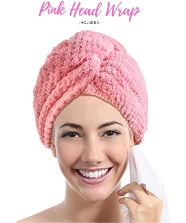 Natural Bubble Bath Bombs Gift Set with Shea & Coco Butter | Organic Spa Stuff for Women | Scented Bath Bomb Set | Mother's Day Gift with Bonus Pink Hair Towel - Buy Online on GoSupps.com