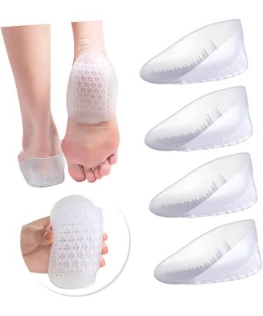 NOLITOY U-Shaped Heel Pads - 2 Pairs Heel Cushions for Plantar Fasciitis Relief | Soft Sebs Ankle Support for Men & Women - White - Buy Online on GoSupps.com