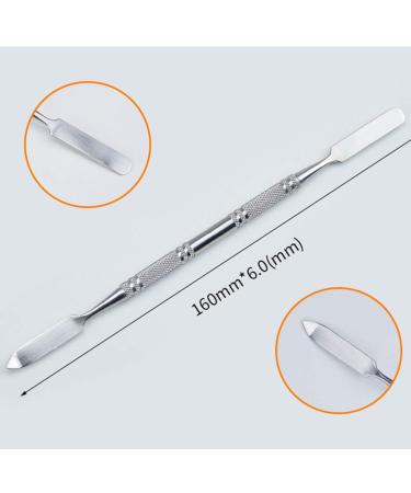 Milist Stainless Steel Makeup Spatula - Double Headed Cosmetic Scoop for Lipsticks Concealer Foundation & Eyeshadow - Perfect for Depotting | International Shipping - Buy Online on GoSupps.com