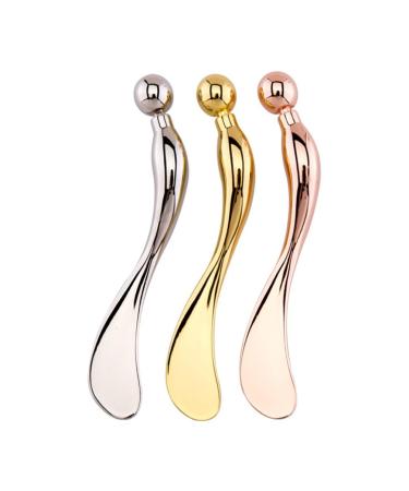 Beaupretty Eye Cream Massage Sticks & Spatula - Anti-Wrinkle Eye Mask Tool for Women | Silver | Combat Eye Fatigue & Bags - Buy Online on GoSupps.com