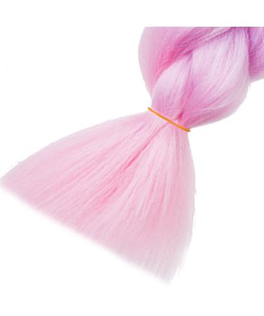LDMY Ombre Braiding Hair Extensions - 6 Bundles / 24 Inch Jumbo Braids Light Blue-Purple-Pink Synthetic Kanekalon for Cosplay & Halloween - Buy Online on GoSupps.com
