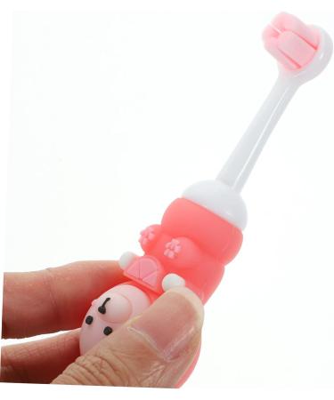 Oatipho 2st Children's Toothbrush - Cute Bear Design Soft Bristles Travel-Friendly Pink Baby Toothbrush (1 Pack) - Buy Online on GoSupps.com