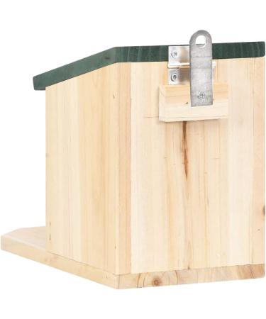 vidaXL 4x Firwood Squirrel Houses Garden Forest Wild Animals Wooden Holder Squirrel Peanut Butter Feeder Food House Feeding Station Box - Buy Online on GoSupps.com
