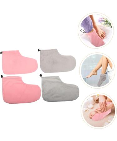 FRCOLOR 2 Pairs Wax Therapy Warm Foot Cover Heel Socks Foot Treatment Wrapping Cover Beauty Paraffin Wax Paraffin Bath Foot Bags Paraffin Wax Work Gloves Paraffin Bath Foot Cover Cotton - Buy Online on GoSupps.com
