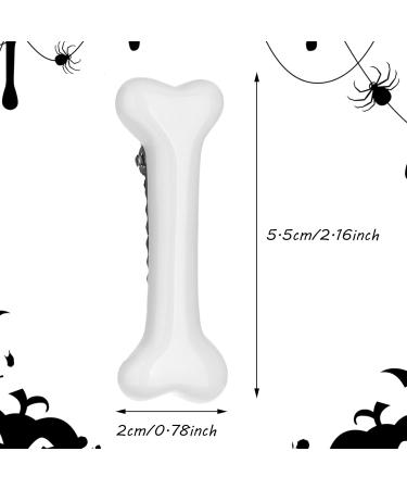 PEOVLVN 6 Pieces Bone Hair Clips Halloween Hair Clips Artificial Dog Bone Hairpins Cosplay Costume Hair Accessories for Women Girls Christmas Halloween Party Daily Wear - Buy Online on GoSupps.com
