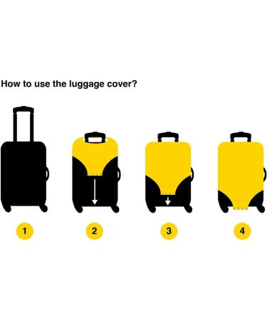 LUNLUMO XL Suitcase Cover with Red Poppy Motif | Durable Travel Protection | Fits 29-32 inches - Buy Online on GoSupps.com