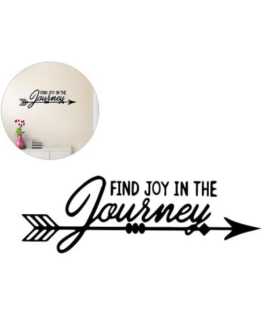 Joyful Journey Arrow Quote Decal Sticker - Wall Vinyl Art Decor - Buy Online on GoSupps.com