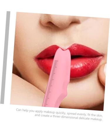 Luxshiny Lipstick Wearing Aids Silicone Beauty Ruler Makeup Gadgets Makeup Supply Eyeliner Aid Travel Pink Girl Guard Plate Silicone Mascara Applicator 15X4.15CM Pink - Buy Online on GoSupps.com