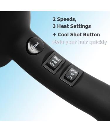 Shop Infrared Hair Dryer - Professional Ionic Blow Dryer for Fast Quiet Drying with Diffuser & Comb - International Shipping Available - Buy Online on GoSupps.com