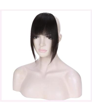 Elailite Real Human Hair French Bangs Clip in Extension - #1B Natural Black - Buy Online on GoSupps.com