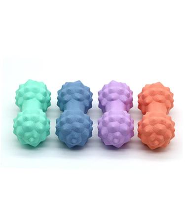 Tovinanna massage ball foot massage massage devices for feet Double massage balls silicone massage double-lacrosse era acupuncture massage gauge muscle massage spiky massage fitness yoga roll 15 6cm blue