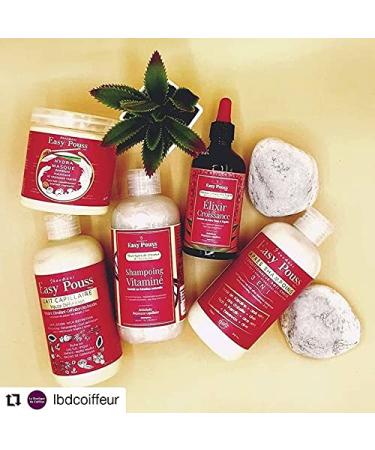 Easy Pouss Hair Growth Elixir - Stop Hair Loss & Boost Growth | Strengthen Normal Fine & Brittle Hair | 100 ml - Shop Internationally! - Buy Online on GoSupps.com