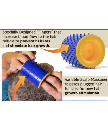 Scalp Massager for Hair Growth | Ideal Hair Loss Treatment for Men & Women | Boost Blood Flow for Thicker Healthier Hair - Buy Online on GoSupps.com