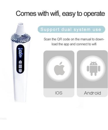 Blackhead Remover Pore Vacuum black head remover for face with 5 Suction Power & 1080P HD Camera - Buy Online on GoSupps.com