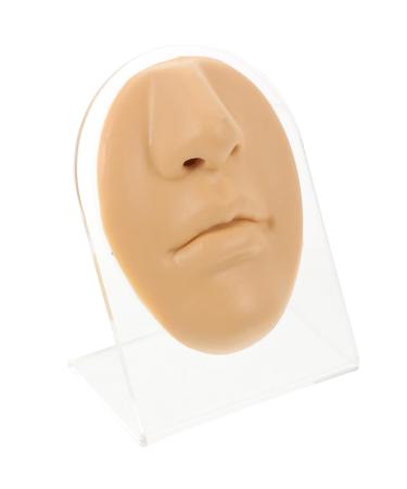 1 Set Nose Mouth Model Piercing Practice for Piercing Nose Face Model Training Piercing Practice Simulation Piercing Practice Fake Face for Display Simulation Fake Face Body Part Skin