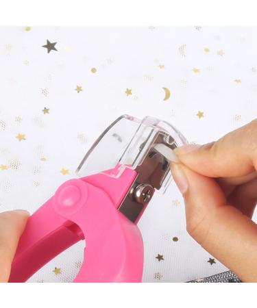 Acrylic Nail Clipper U Shaped False Nail Tip Cutter Stainless Steel Trimmer Scissors Rosy Nail Clippers Nail Care - Buy Online on GoSupps.com