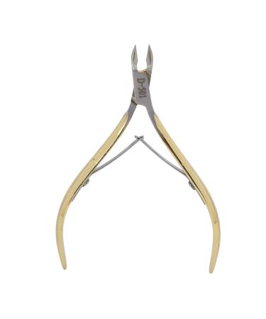 Cuticle Nippers Ergonomic Cuticle Nipper with Protective Cover for Manicure Enthusiasts Gold