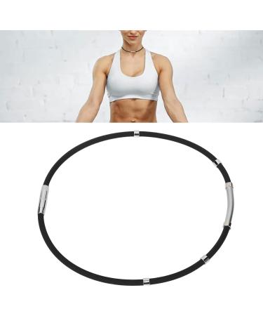 Adjustable Magnetic Balance Necklace for Men & Women - Sports Silicone with Negative-Ion Metal Rings | International Shipping Available - Buy Online on GoSupps.com