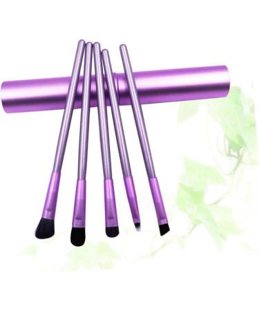 PLAFOPE 5pcs Eyeshadow Brush Makeup Brush Eye Shadow Brush Purple Wooden - Buy Online on GoSupps.com