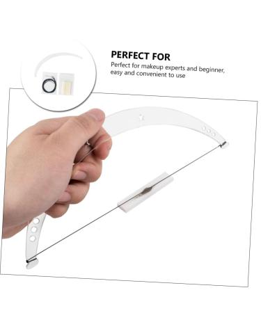 FOMIYES 2 Sets Positioning Ruler Drawing Line Beauty Tools Three- Point Grooming Stencil Eyebrow Ruler Mold 1 count (Pack of 1) As Shownx2pcs - Buy Online on GoSupps.com