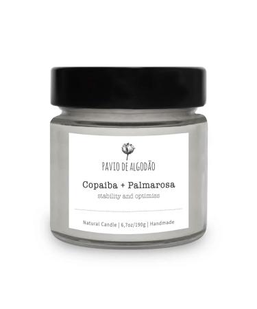 Natural Aromatic Candle | Copaiba + Palmarosa | 6.7oz