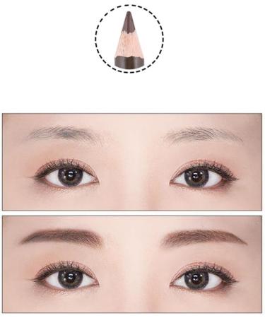 minkissy 6Pcs Double Head Eyebrow Pencil Waterproof Eyeliner Waterproof Eyebrow Pencil Barber Pencil Kit for Eyebrow Stamping Filler Bamboo Miniature Madam - Buy Online on GoSupps.com