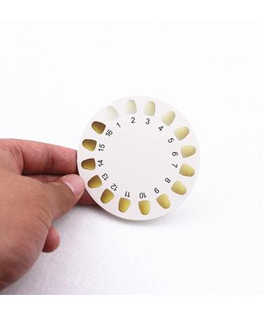 DEWIN 3-Part Tooth Color Comparison Charts | Teeth Whitening Shade Guide | Accurate Dental Color Cards for Perfect Smiles - Buy Online on GoSupps.com