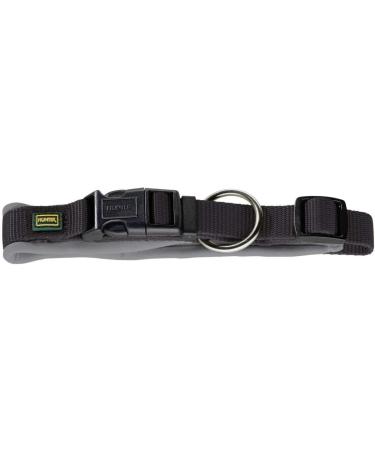 Shop Hunter Neoprene Vario Plus Dog Collar - Padded Nylon Black/Gray Size M-L - International Shipping Available - Buy Online on GoSupps.com