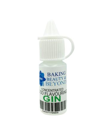 Baking Beauty and Beyond Concentrated Food Flavouring Oil - Food Grade Flavouring Oil for Candy Making Baking Lip Balm and Lip Gloss - Gin (10ml)